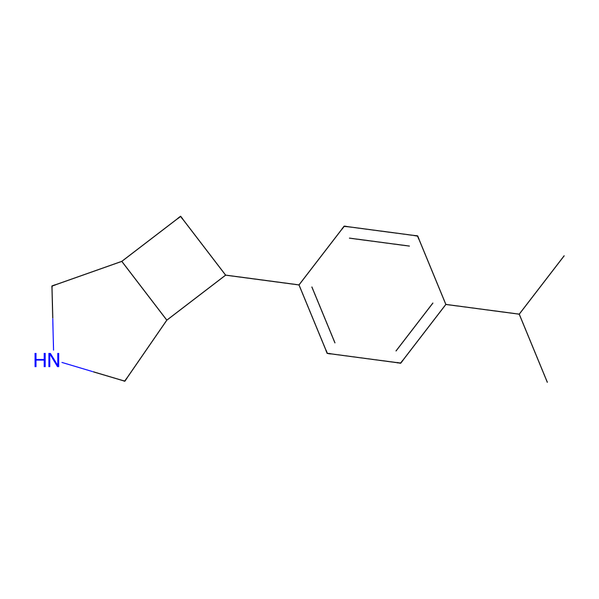 6-[4-(Propan-2-yl)phenyl]-3-azabicyclo[3.2.0]heptane molecular structure, CAS 2059974-67-1