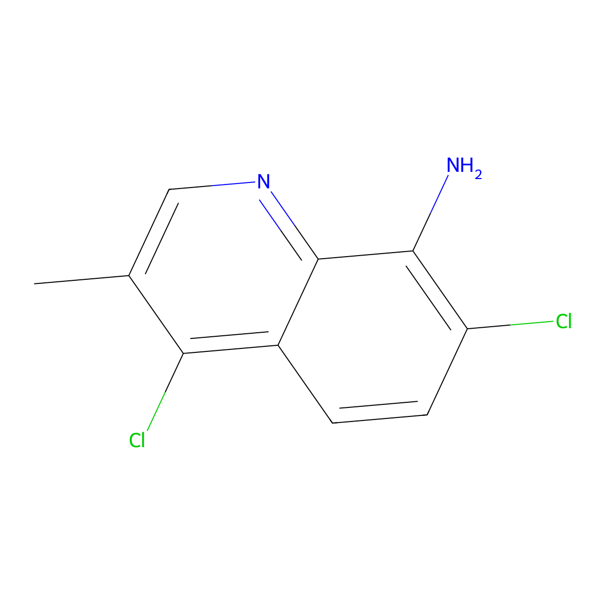 4,7-Dichloro-3-methylquinolin-8-amine molecular structure, CAS 2059974-71-7