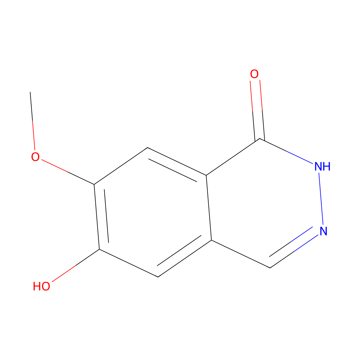 6-Hydroxy-7-methoxy-1,2-dihydrophthalazin-1-one molecular structure, CAS 2059975-21-0