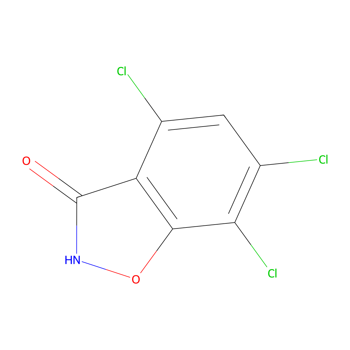 4,6,7-Trichloro-1,2-benzoxazol-3-ol molecular structure, CAS 2059975-29-8