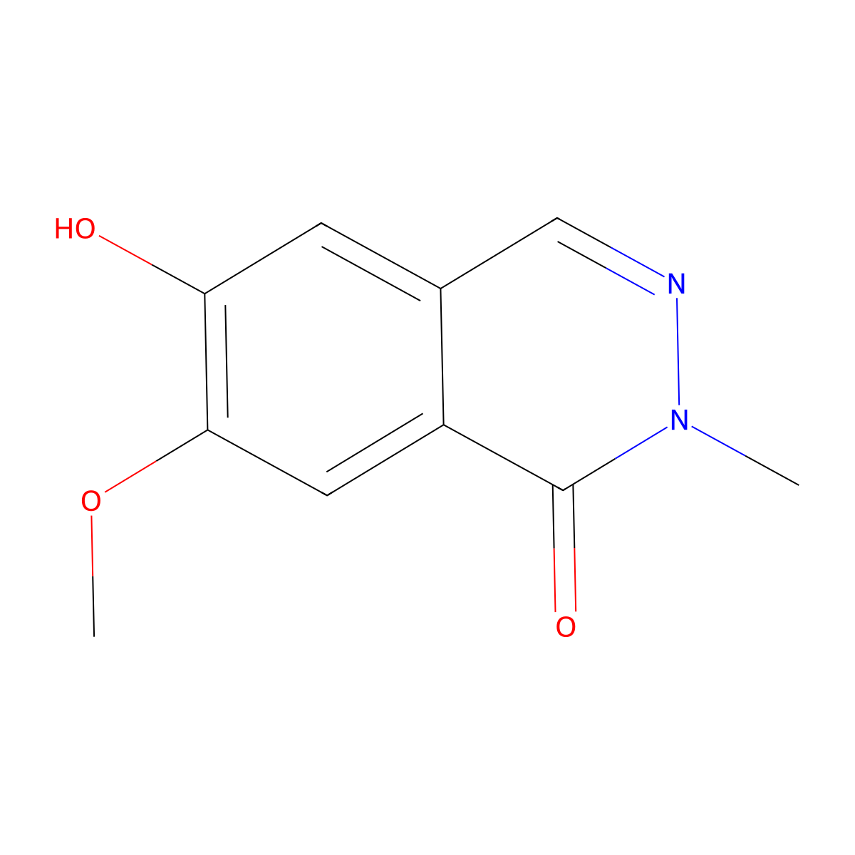 6-Hydroxy-7-methoxy-2-methyl-1,2-dihydrophthalazin-1-one molecular structure, CAS 2059975-35-6