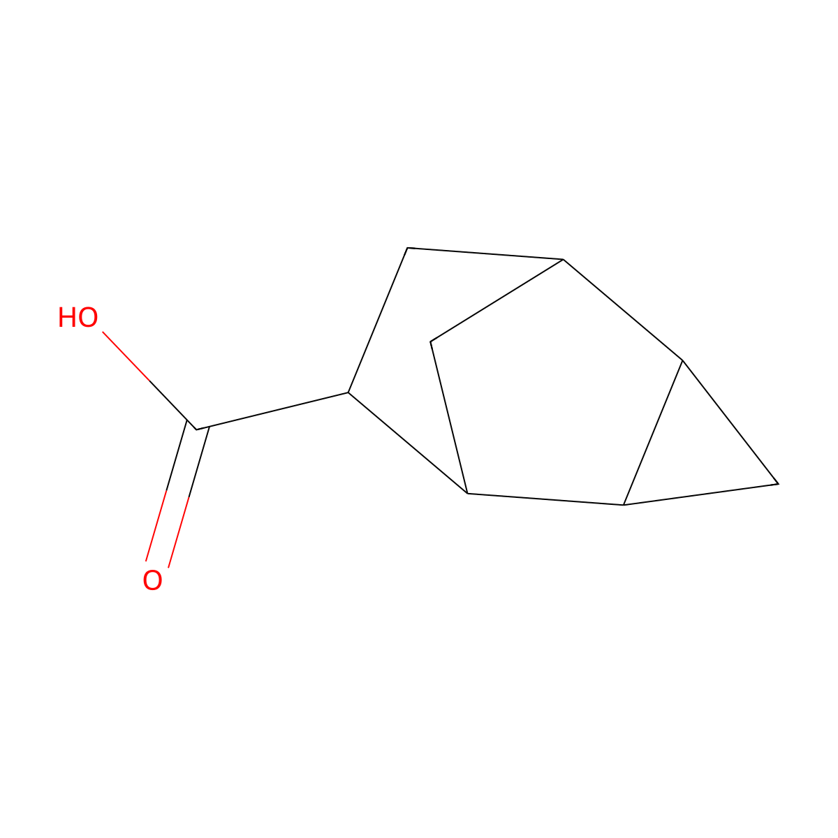 Tricyclo(3.2.1.0,2,4)octane-6-carboxylic acid molecular structure, CAS 2059975-65-2