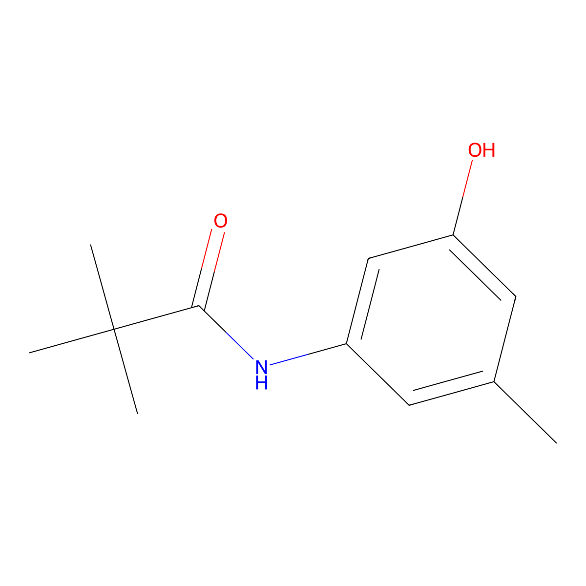 N-(3-Hydroxy-5-methylphenyl)-2,2-dimethylpropanamide molecular structure, CAS 2059975-70-9