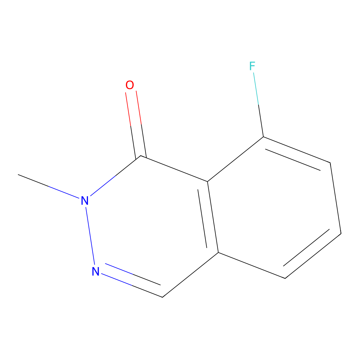 8-Fluoro-2-methyl-1,2-dihydrophthalazin-1-one molecular structure, CAS 2059975-71-0