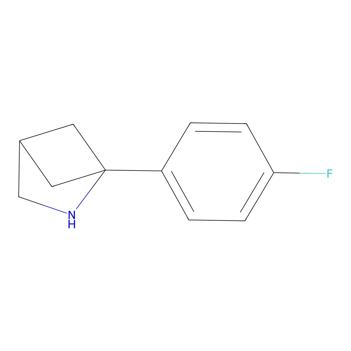 1-(4-Fluorophenyl)-2-azabicyclo[2.1.1]hexane molecular structure, CAS 2059975-73-2
