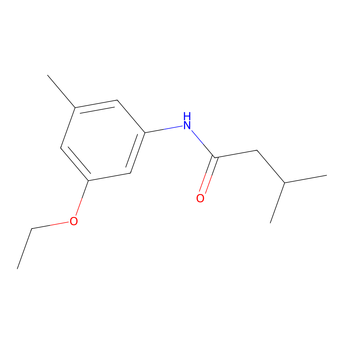N-(3-Ethoxy-5-methylphenyl)-3-methylbutanamide molecular structure, CAS 2059975-89-0
