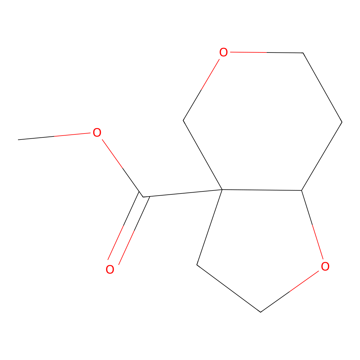 Methyl hexahydro-2H-furo[3,2-c]pyran-3a-carboxylate molecular structure, CAS 2059975-91-4