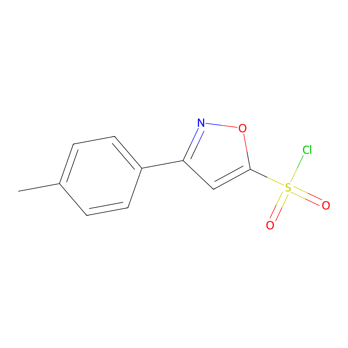 3-(4-Methylphenyl)-1,2-oxazole-5-sulfonyl chloride molecular structure, CAS 2059975-94-7