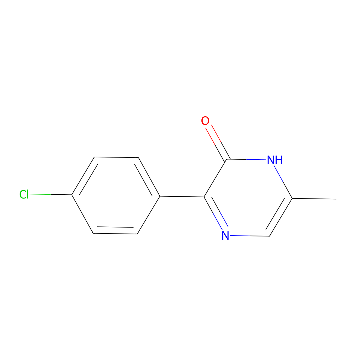 3-(4-Chlorophenyl)-6-methyl-1,2-dihydropyrazin-2-one molecular structure, CAS 2059976-04-2