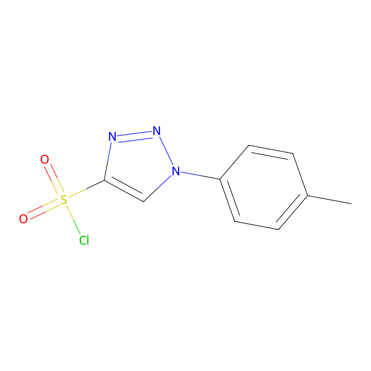 1-(4-Methylphenyl)-1H-1,2,3-triazole-4-sulfonyl chloride molecular structure, CAS 2059976-10-0