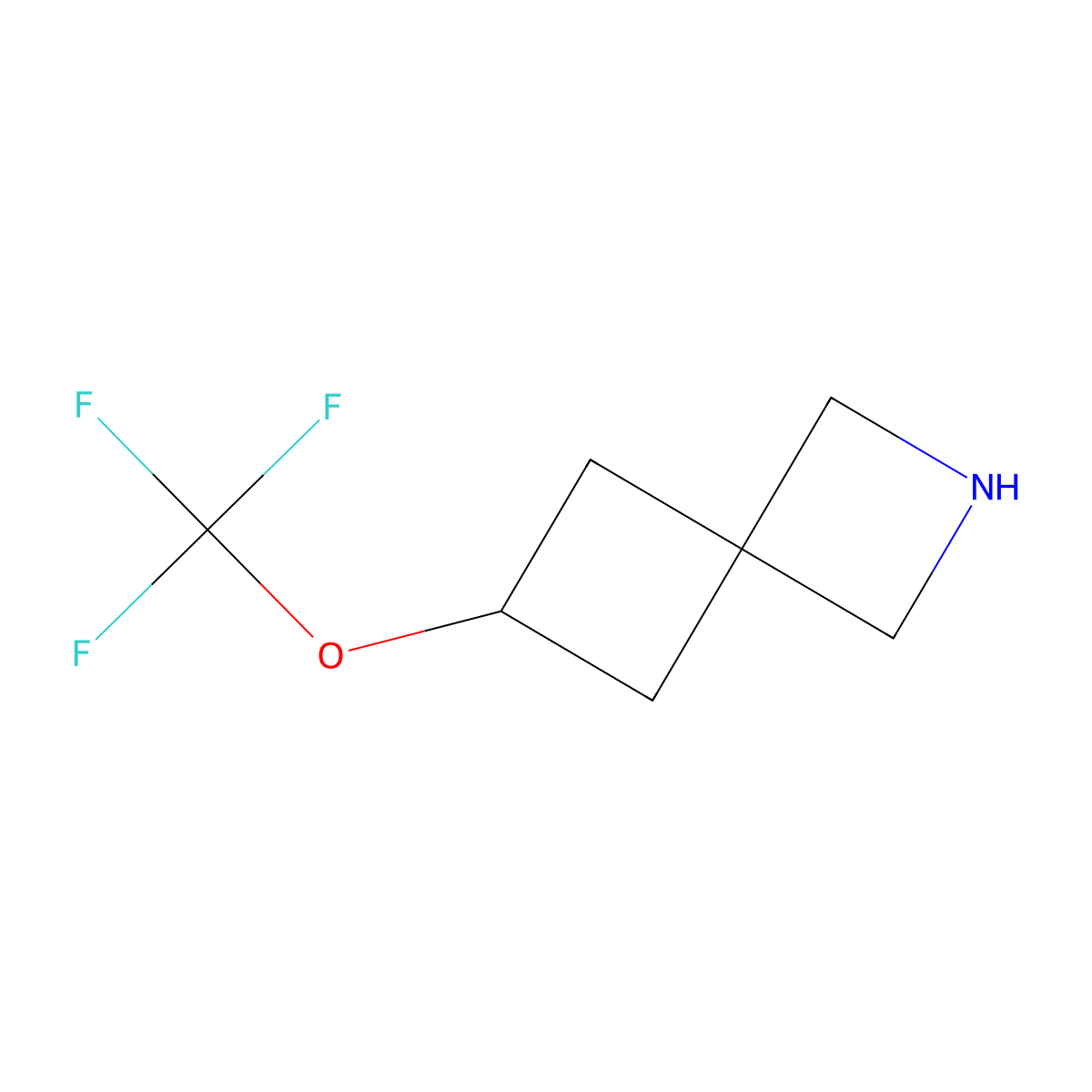 6-(Trifluoromethoxy)-2-azaspiro[3.3]heptane molecular structure, CAS 2059986-53-5