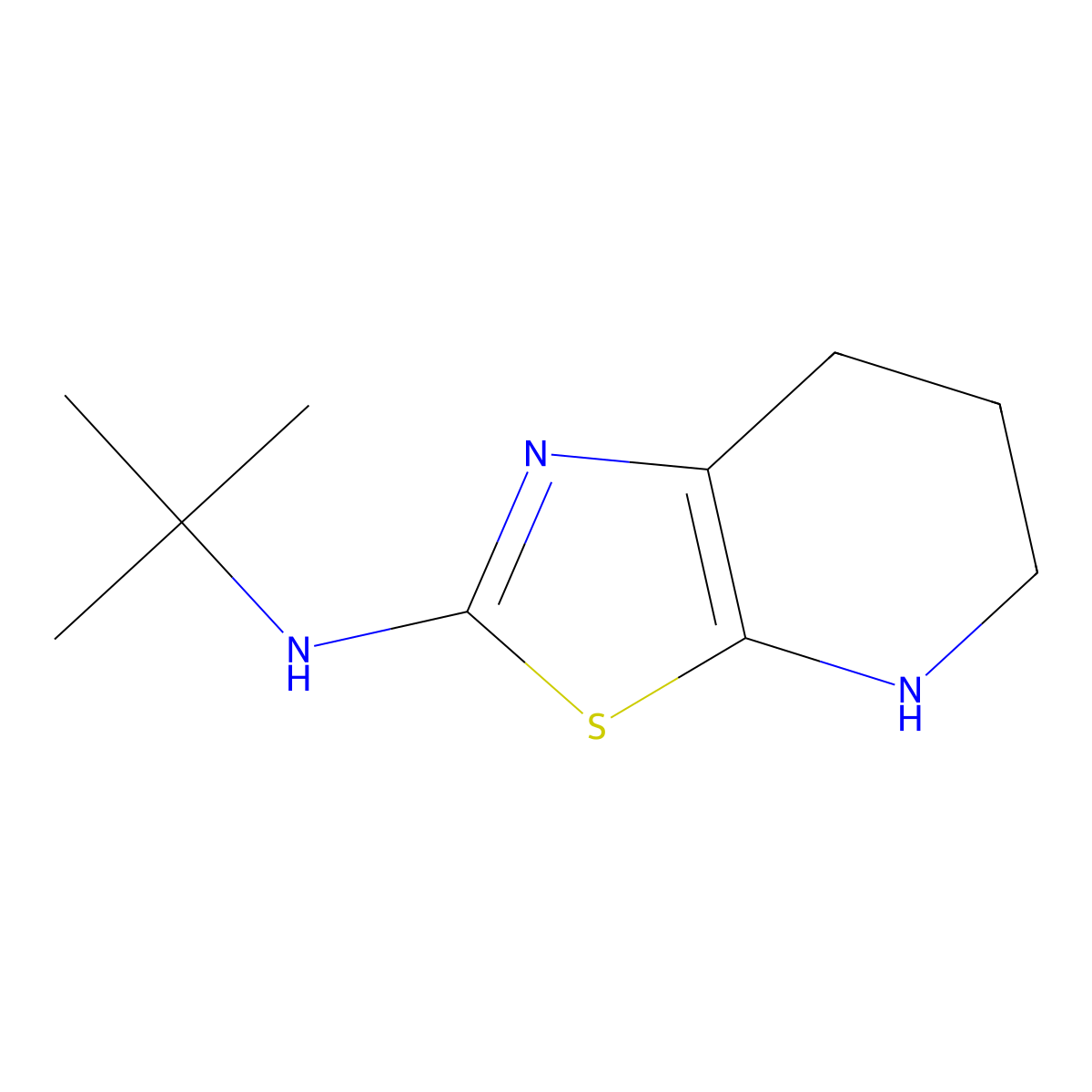 N-tert-Butyl-4H,5H,6H,7H-[1,3]thiazolo[5,4-b]pyridin-2-amine molecular structure, CAS 2059987-05-0