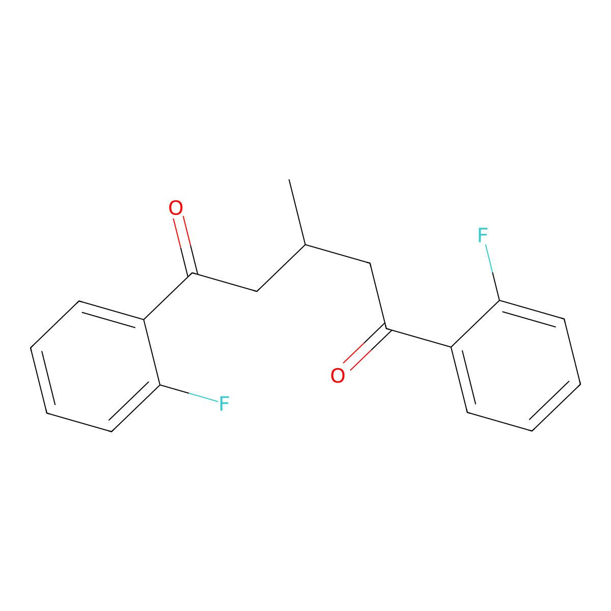 1,5-Bis(2-fluorophenyl)-3-methylpentane-1,5-dione molecular structure, CAS 2059987-08-3