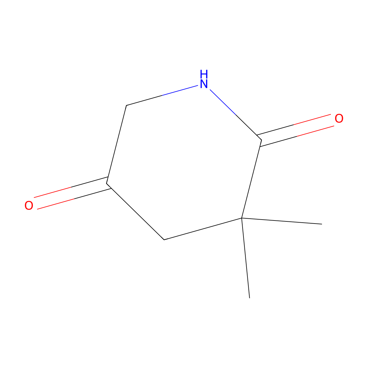 3,3-Dimethylpiperidine-2,5-dione molecular structure, CAS 2059987-11-8