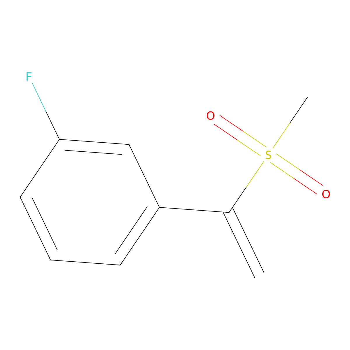 1-Fluoro-3-(1-methanesulfonylethenyl)benzene molecular structure, CAS 2059987-12-9