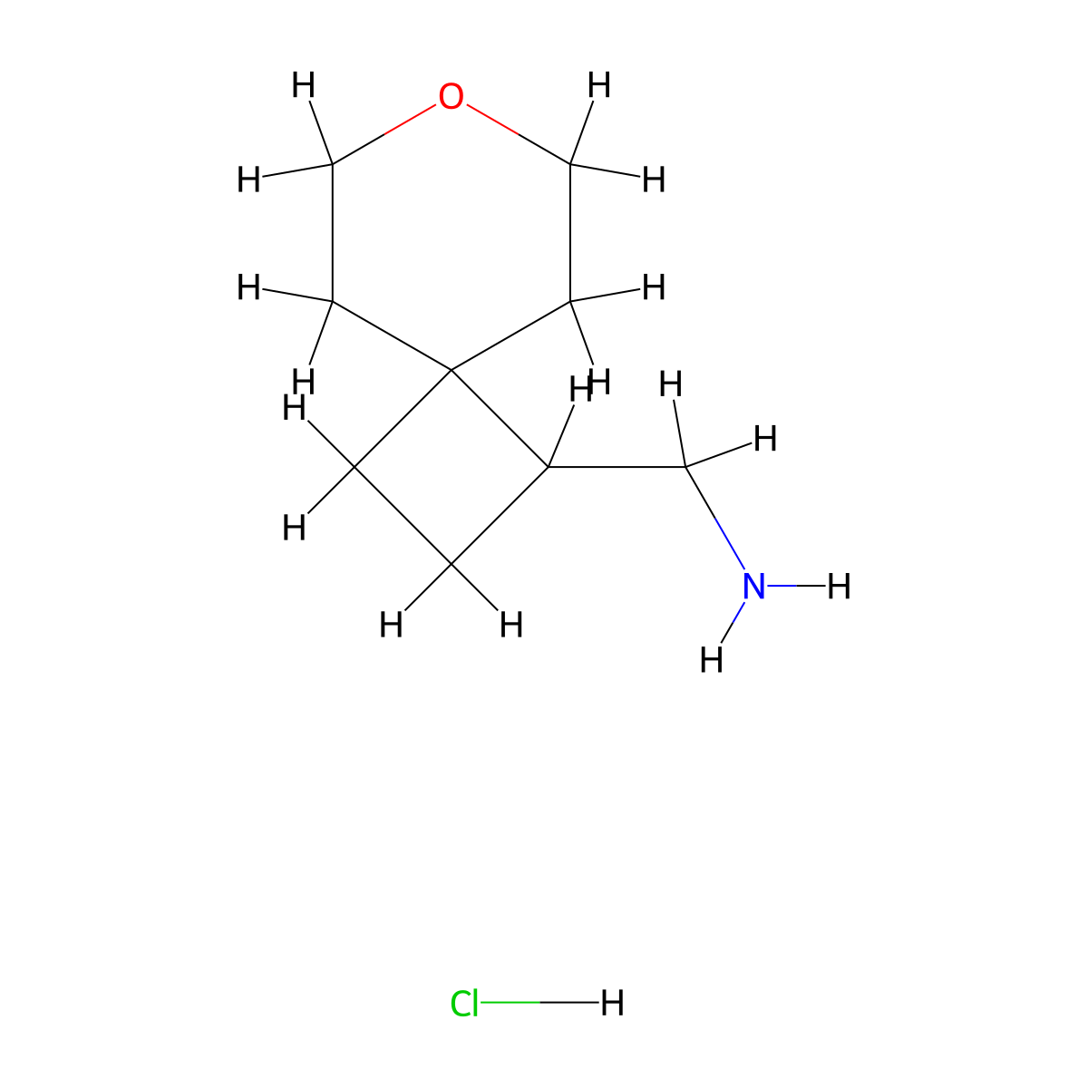 {7-Oxaspiro[3.5]nonan-1-yl}methanamine hydrochloride molecular structure, CAS 2059987-27-6