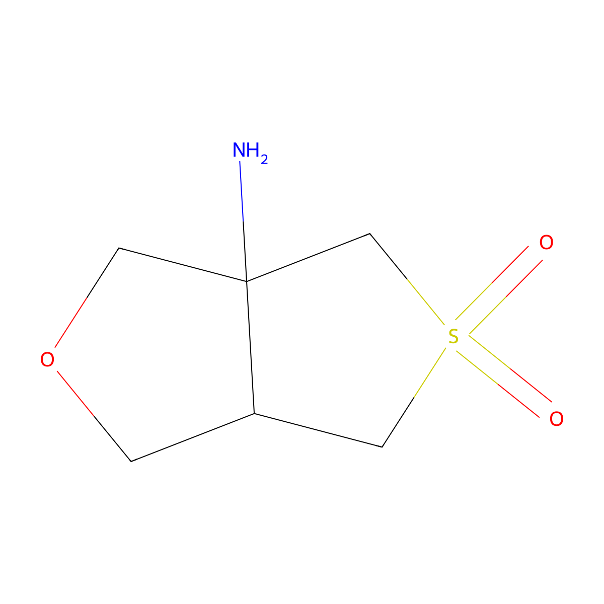 3A-amino-hexahydro-5lambda6-thieno[3,4-c]furan-5,5-dione molecular structure, CAS 2059987-51-6