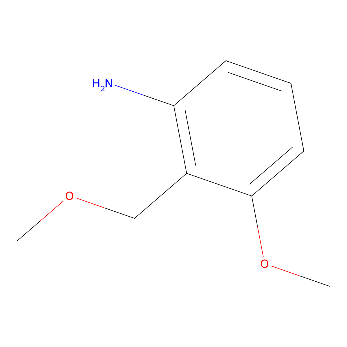 3-Methoxy-2-(methoxymethyl)aniline molecular structure, CAS 2059987-77-6