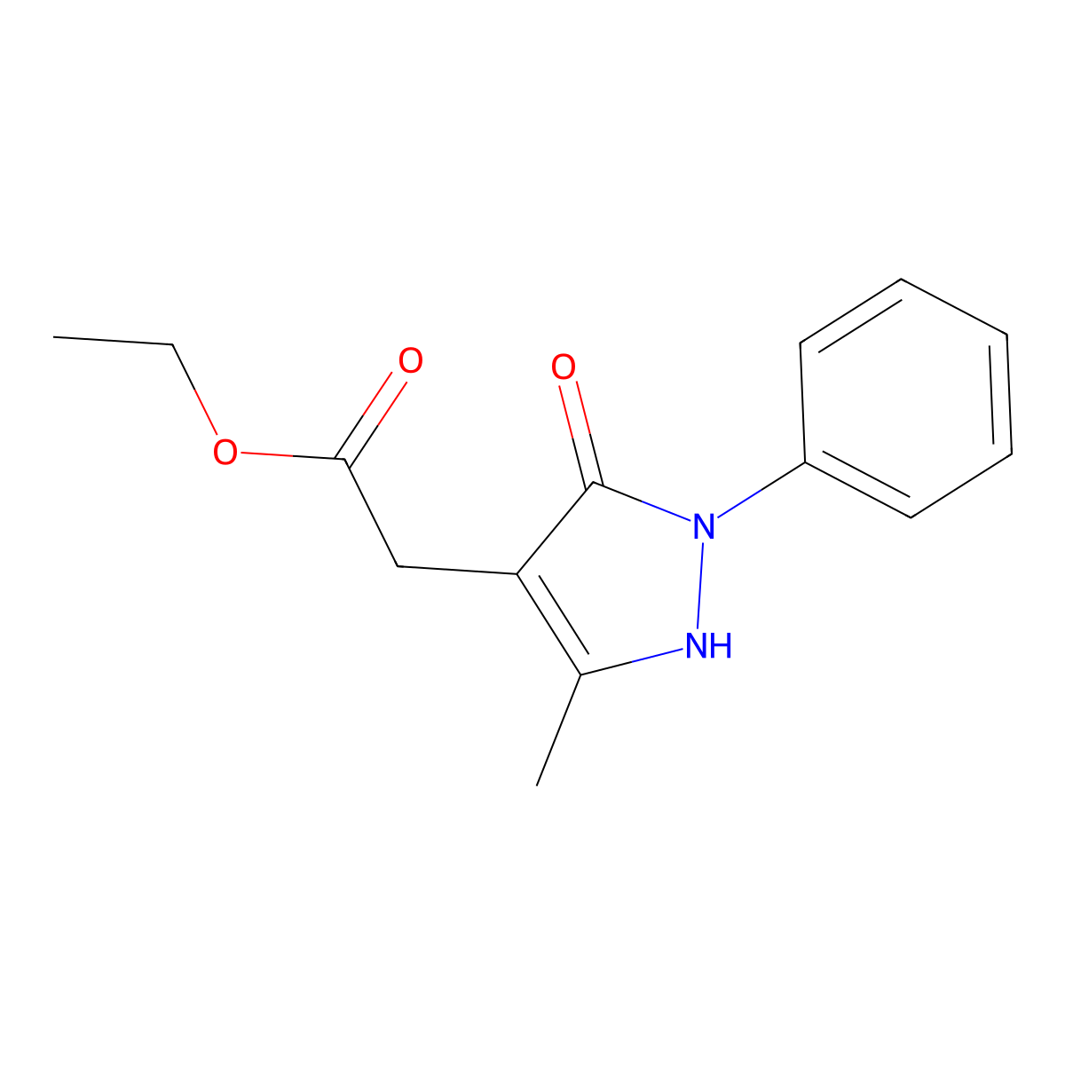 ethyl 2-(5-hydroxy-3-methyl-1-phenyl-1H-pyrazol-4-yl)acetate molecular structure, CAS 2059988-12-2