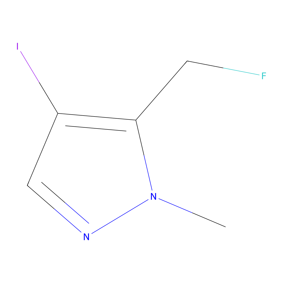 5-(Fluoromethyl)-4-iodo-1-methyl-1H-pyrazole molecular structure, CAS 2059988-31-5