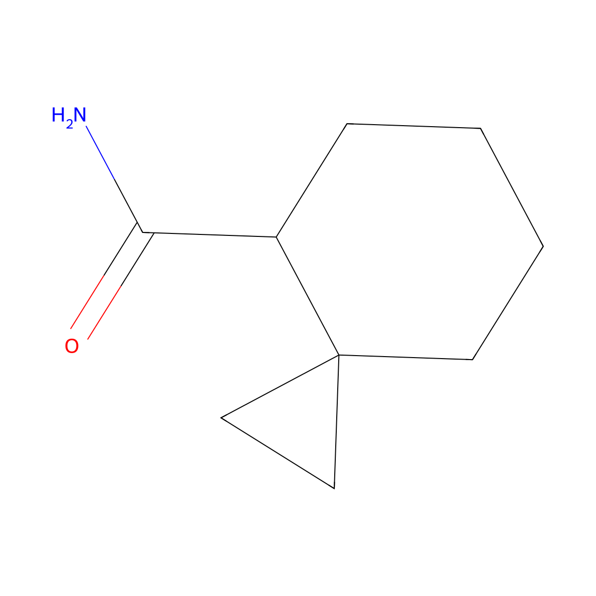 Spiro[2.5]octane-4-carboxamide molecular structure, CAS 2059988-34-8