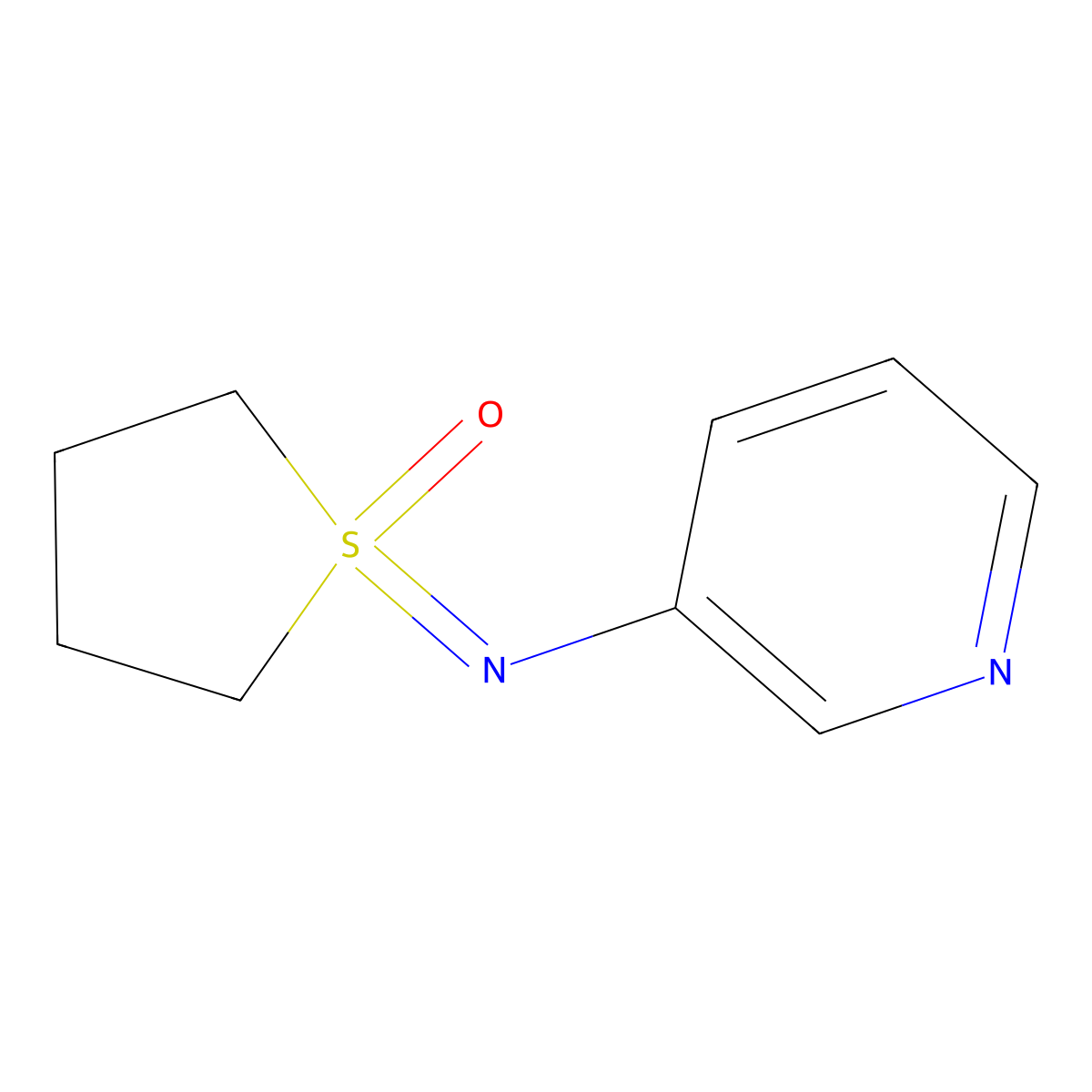 1-[(Pyridin-3-yl)imino]-1lambda6-thiolan-1-one molecular structure, CAS 2059988-35-9