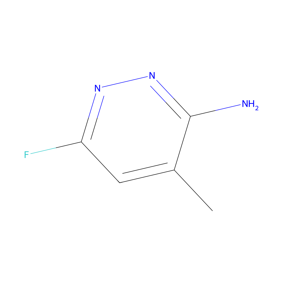6-Fluoro-4-methylpyridazin-3-amine molecular structure, CAS 2059988-61-1