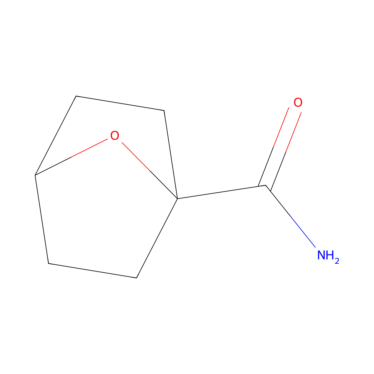 7-Oxabicyclo[2.2.1]heptane-1-carboxamide molecular structure, CAS 2059988-73-5