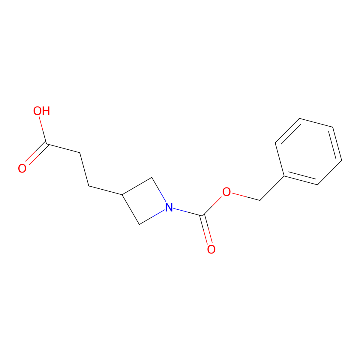 3-{1-[(Benzyloxy)carbonyl]azetidin-3-yl}propanoic acid molecular structure, CAS 2059988-77-9