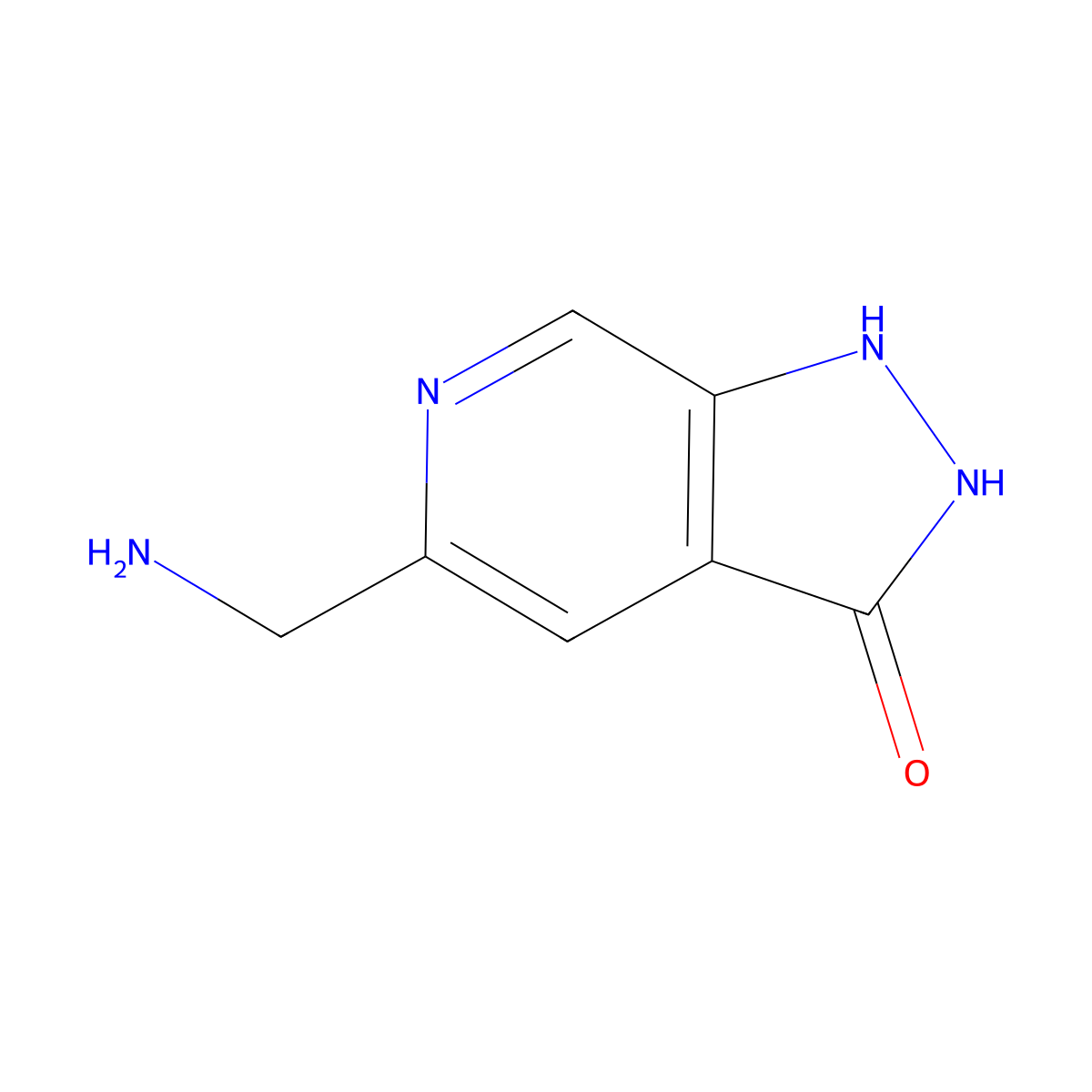 5-(Aminomethyl)-1H-pyrazolo[3,4-c]pyridin-3-ol molecular structure, CAS 2059988-78-0