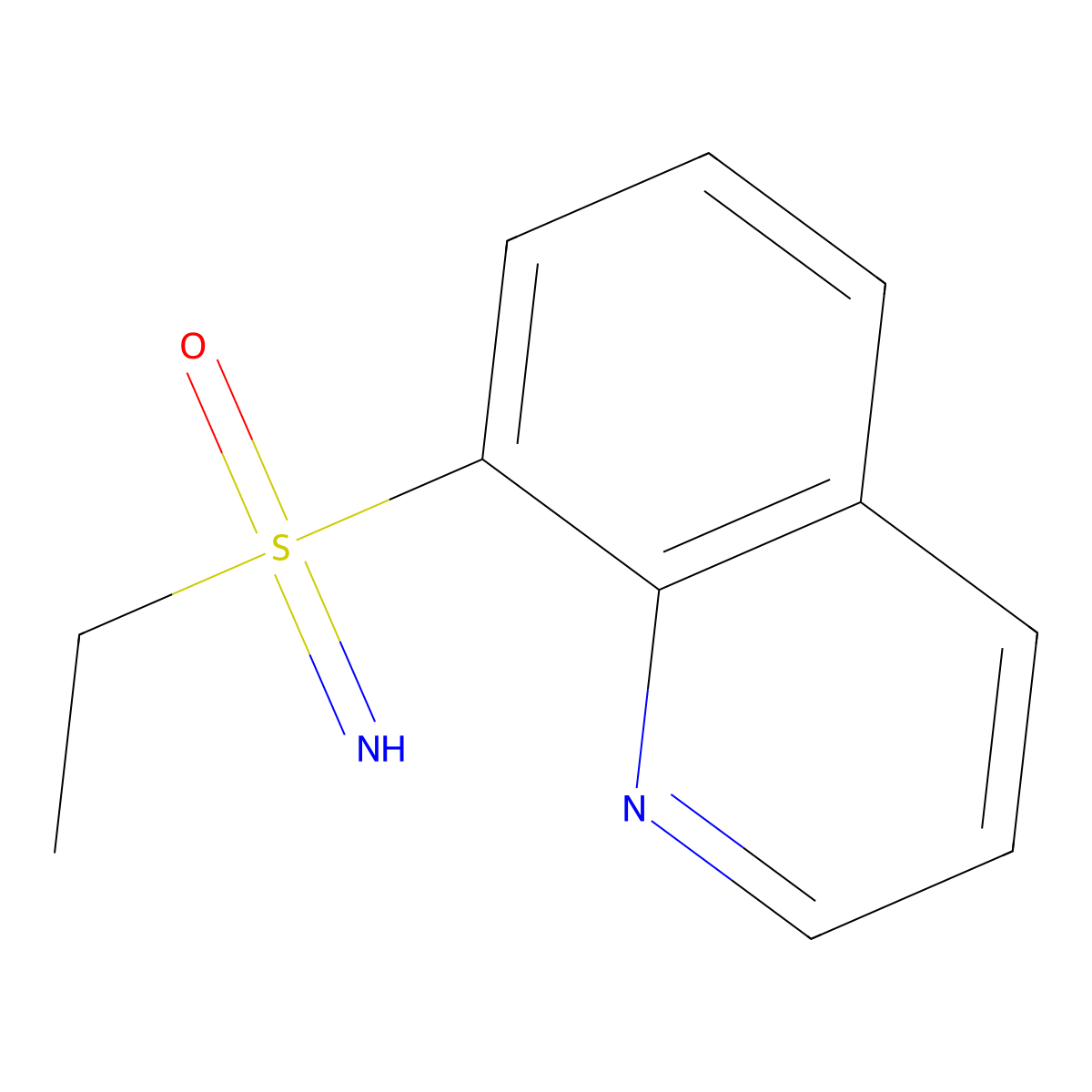 Ethyl(imino)(quinolin-8-yl)-lambda6-sulfanone molecular structure, CAS 2059988-88-2