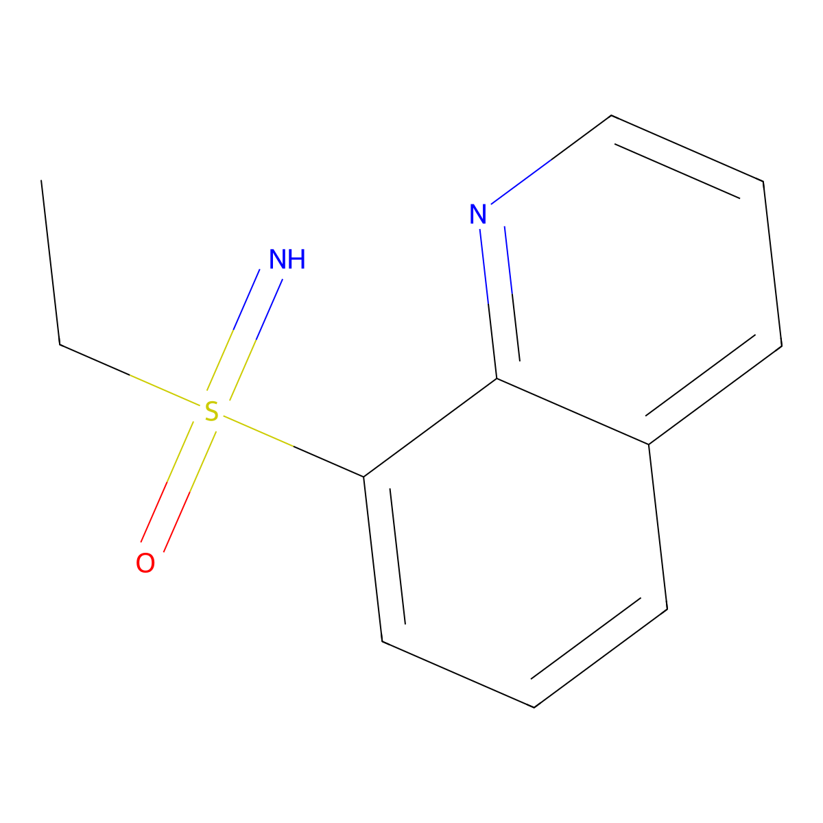 Ethyl(imino)(quinolin-8-yl)-lambda6-sulfanone molecular structure, CAS 2059988-88-2