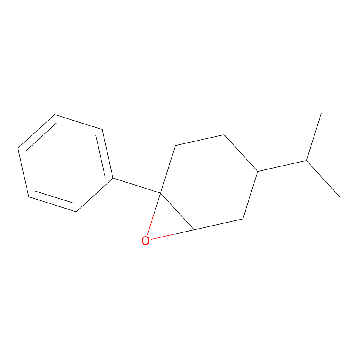 1-Phenyl-4-(propan-2-yl)-7-oxabicyclo[4.1.0]heptane molecular structure, CAS 2059989-03-4