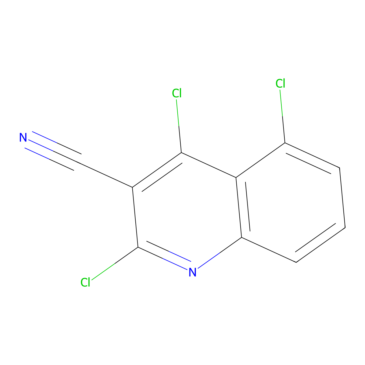 2,4,5-Trichloroquinoline-3-carbonitrile molecular structure, CAS 2059992-95-7