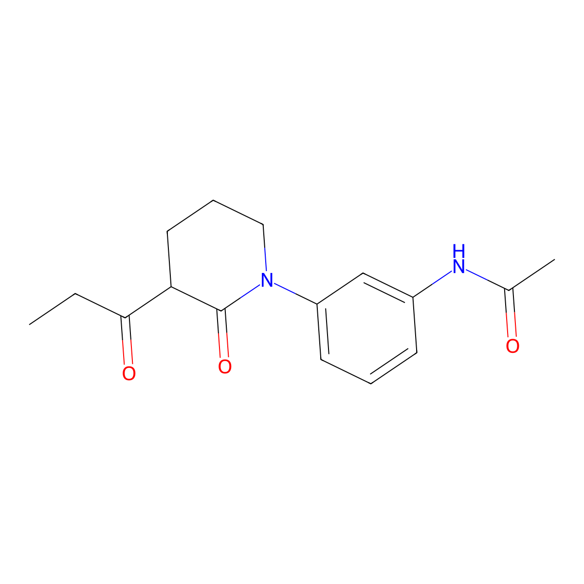 N-[3-(2-Oxo-3-propanoylpiperidin-1-yl)phenyl]acetamide molecular structure, CAS 2059993-14-3