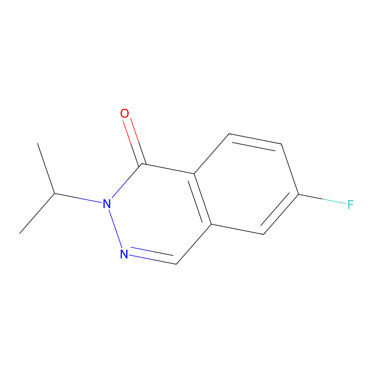 6-Fluoro-2-(propan-2-yl)-1,2-dihydrophthalazin-1-one molecular structure, CAS 2059993-17-6
