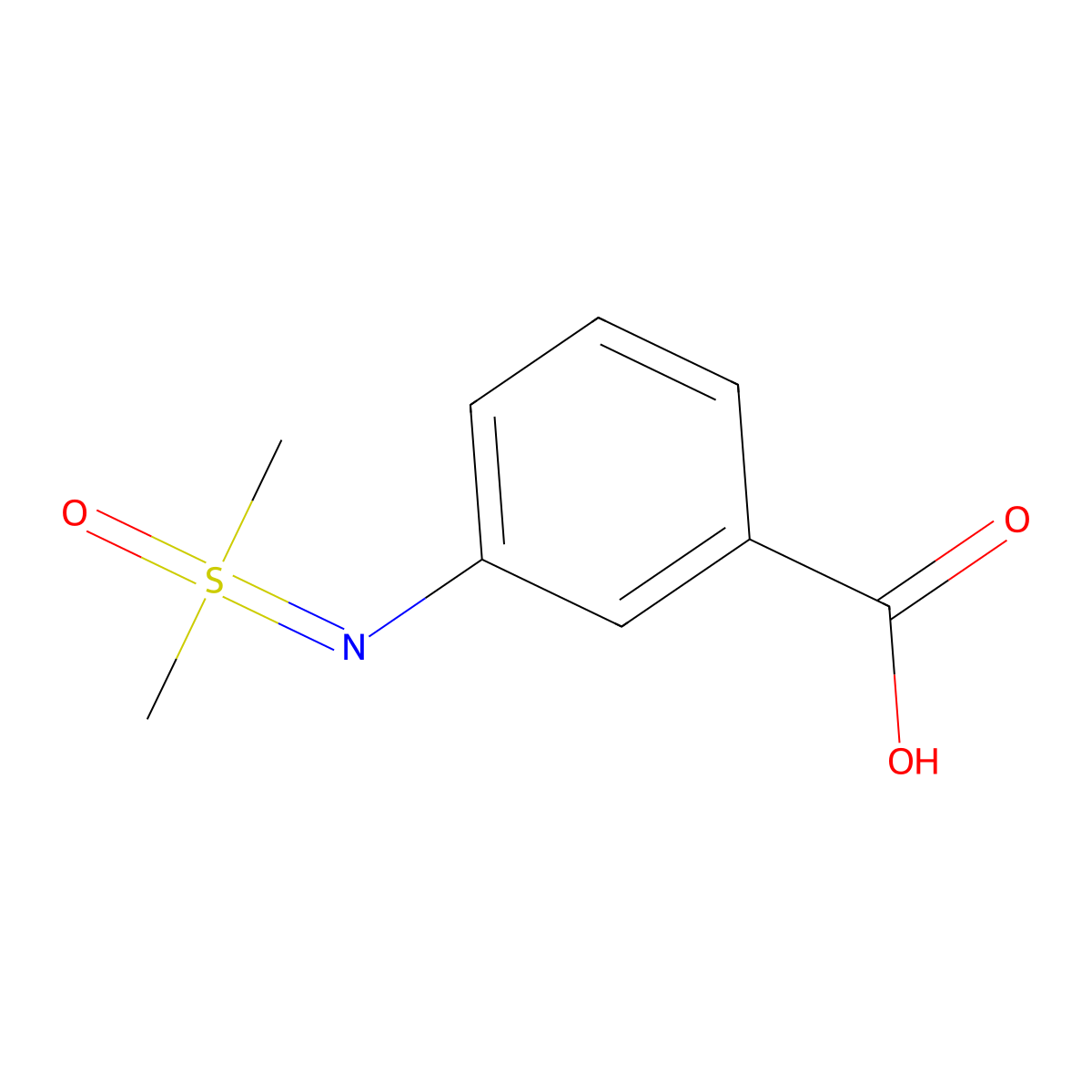 3-((Oxo(dimethyl)persulfuranylidene)amino)benzoic acid molecular structure, CAS 2059993-28-9