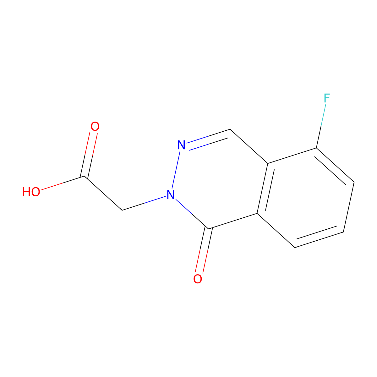 2-(5-Fluoro-1-oxo-1,2-dihydrophthalazin-2-yl)acetic acid molecular structure, CAS 2059993-29-0