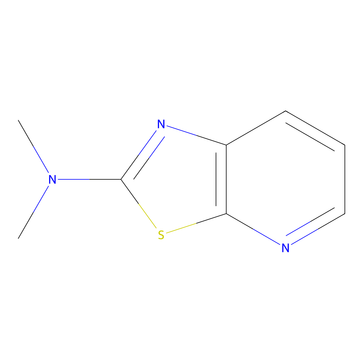 N,N-Dimethyl-[1,3]thiazolo[5,4-b]pyridin-2-amine molecular structure, CAS 2059993-47-2