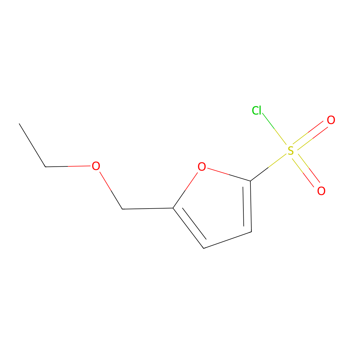 5-(Ethoxymethyl)furan-2-sulfonyl chloride molecular structure, CAS 2059993-61-0