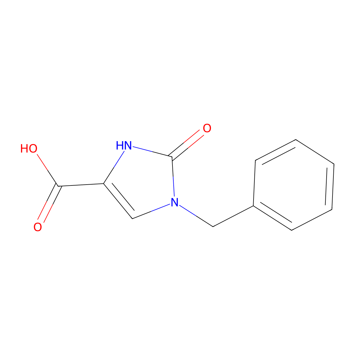 1-Benzyl-2-oxo-2,3-dihydro-1H-imidazole-4-carboxylic acid molecular structure, CAS 2059993-74-5