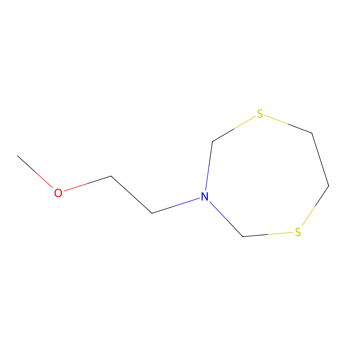 3-(2-Methoxyethyl)-1,5,3-dithiazepane molecular structure, CAS 2059993-76-7