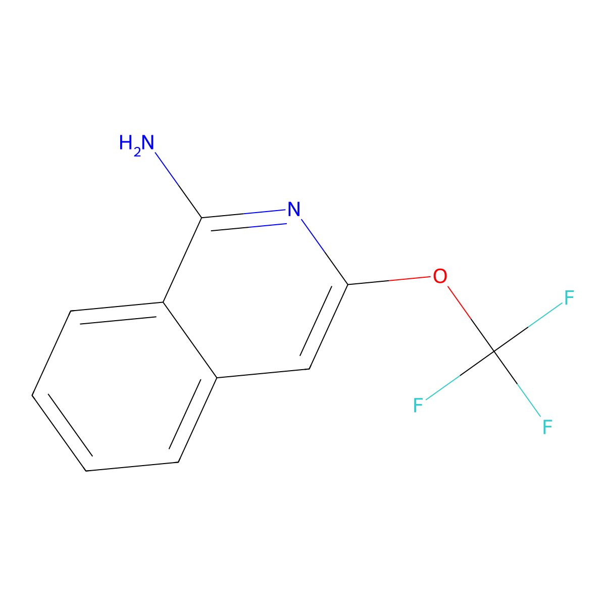 3-(Trifluoromethoxy)isoquinolin-1-amine molecular structure, CAS 2059993-84-7