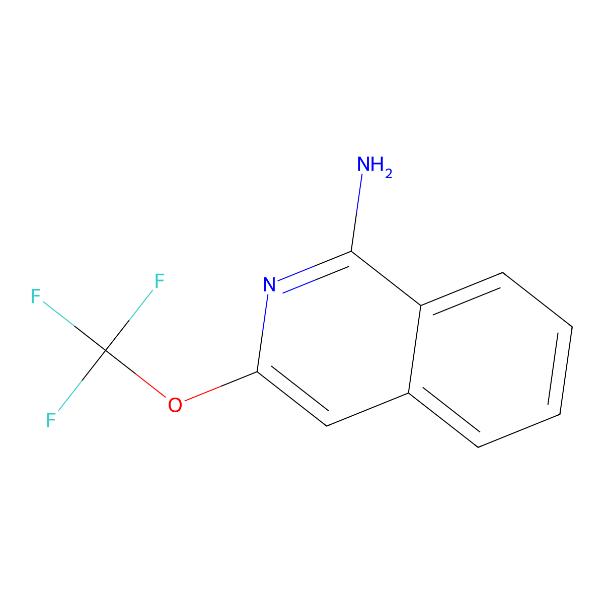 3-(Trifluoromethoxy)isoquinolin-1-amine molecular structure, CAS 2059993-84-7