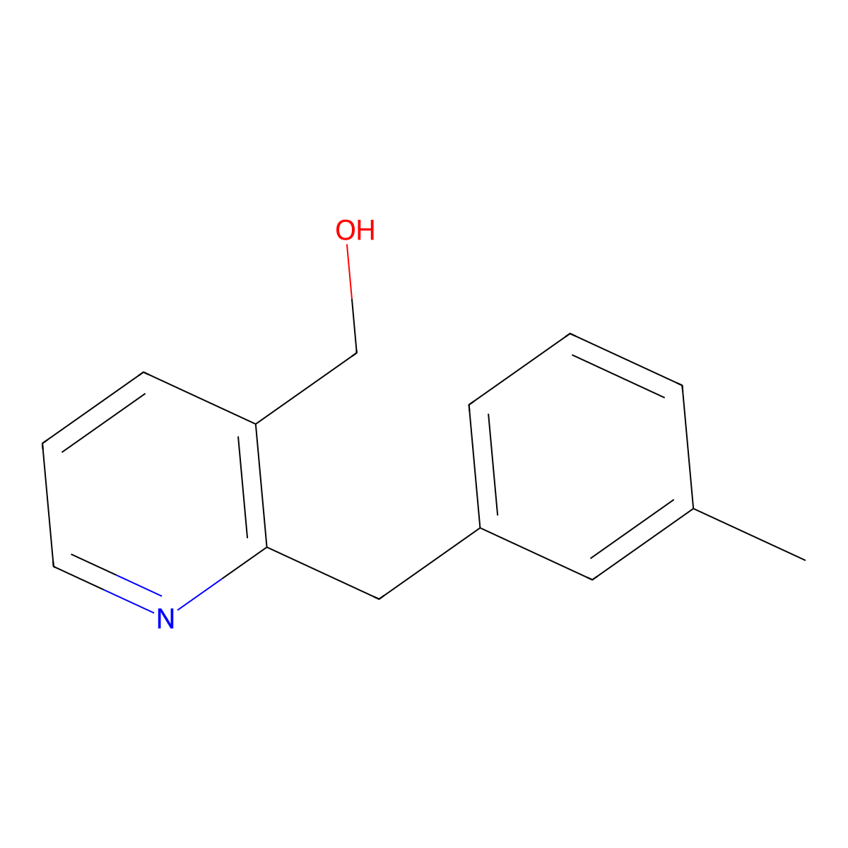 {2-[(3-Methylphenyl)methyl]pyridin-3-yl}methanol molecular structure, CAS 2059993-89-2