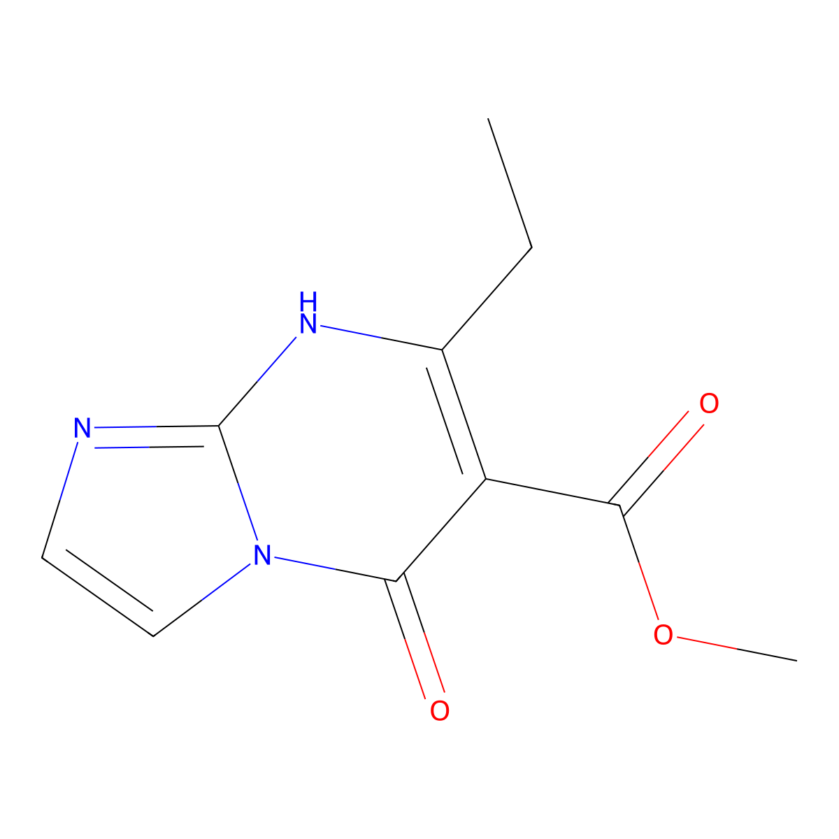 Methyl 7-ethyl-5-oxo-1H,5H-imidazo[1,2-a]pyrimidine-6-carboxylate molecular structure, CAS 2059993-99-4