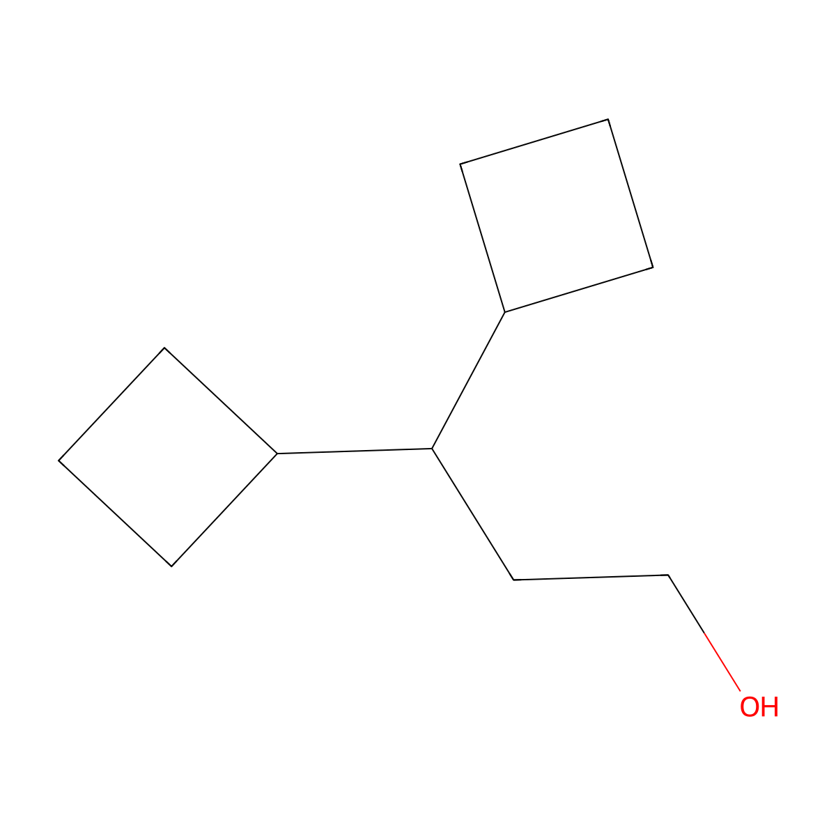 3,3-Dicyclobutylpropan-1-ol molecular structure, CAS 2059994-05-5