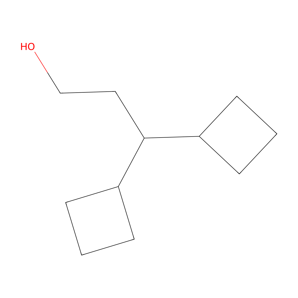 3,3-Dicyclobutylpropan-1-ol molecular structure, CAS 2059994-05-5