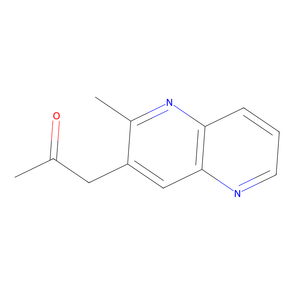 1-(2-Methyl-1,5-naphthyridin-3-yl)propan-2-one molecular structure, CAS 2059994-15-7