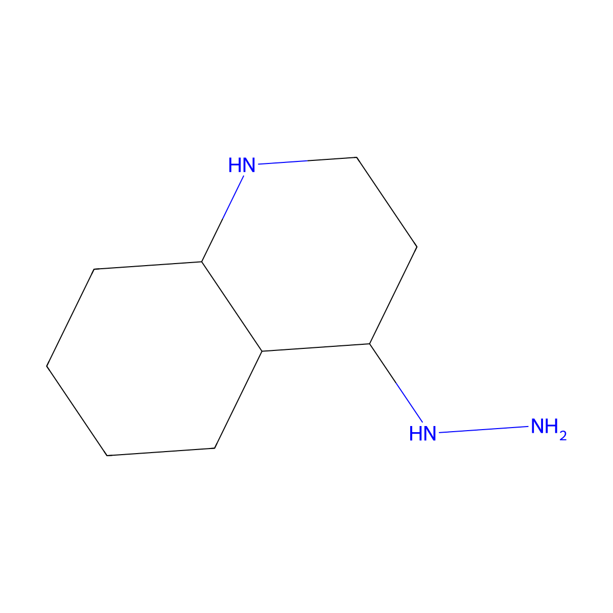 4-Hydrazinyl-decahydroquinoline molecular structure, CAS 2059994-16-8